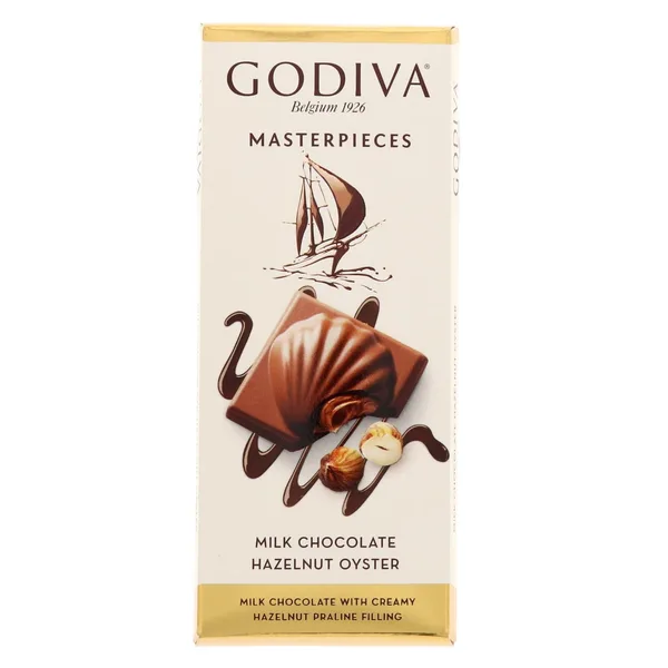 Godiva Master Pieces Milk Chocolate & Hazel Nut Oyster 83 g (2)