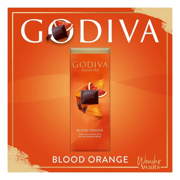 Godiva Dark Chocolate With Blood Orange Pieces 90 g (2)