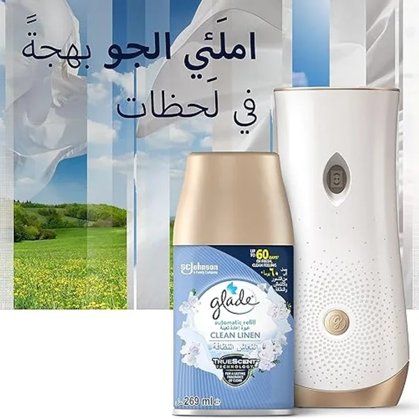 Glade Automatic Spray Refill Air Freshener Clean Linen Scent 269 ml (3)
