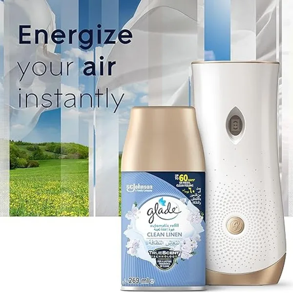 Glade Automatic Spray Refill Air Freshener Clean Linen Scent 269 ml (4)