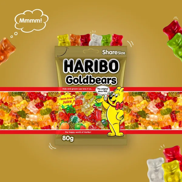 Haribo Goldbears Fruit Flavour Jelly Candy 80 g (3)