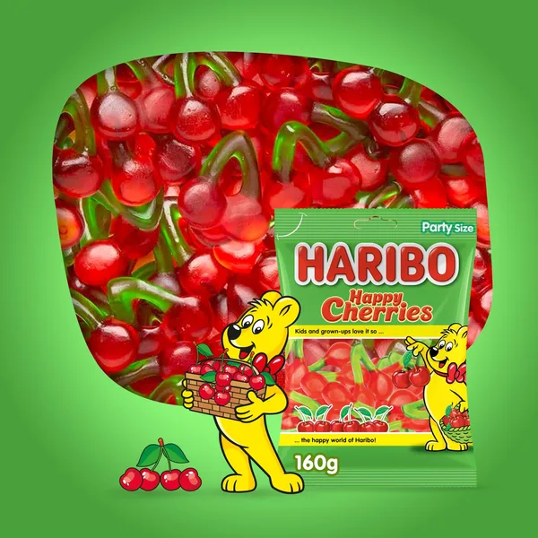 Haribo Happy Cherries Gummy Candy 160 g (2)