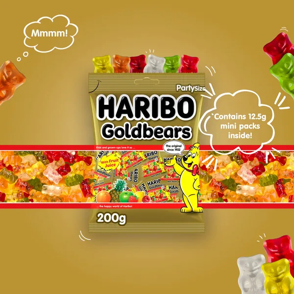 Haribo Goldbears Fruit Flavour Jelly Candy 200 g (3)
