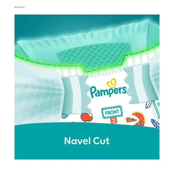 Pampers Rash Protection Taped Diapers, Size 2, 3-8kg, Jumbo Pack, 64 pcs (6)