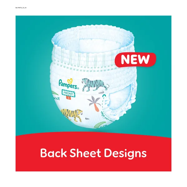 Pampers Rash Protection Pants Diapers, Size 3, 6-11kg, Value Pack, 26 pcs (5)