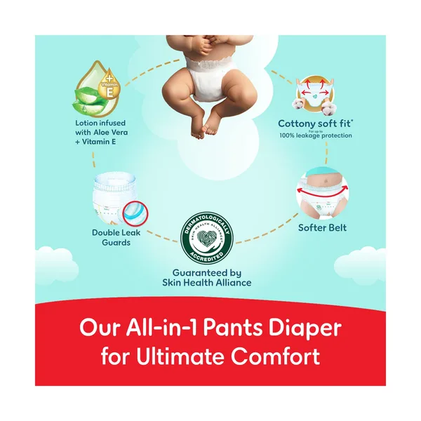 Pampers Ultimate Comfort Pants Diapers, Size 3, 6-11kg, Super Saving Pack, 56 pcs (7)