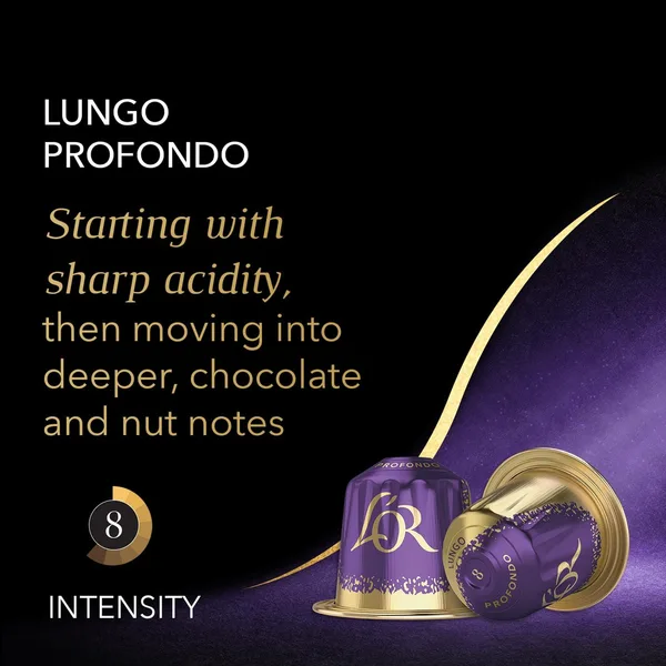 L'Or Espresso Lungo Profondo Intensity 8 Aluminium Coffee Capsules 10pcs (3)