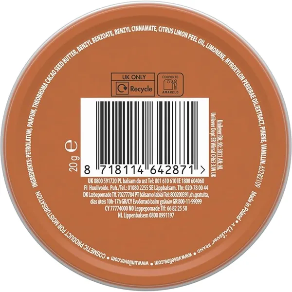 Vaseline Lip Therapy Cocoa Butter Petroleum Jelly 20 g (2)