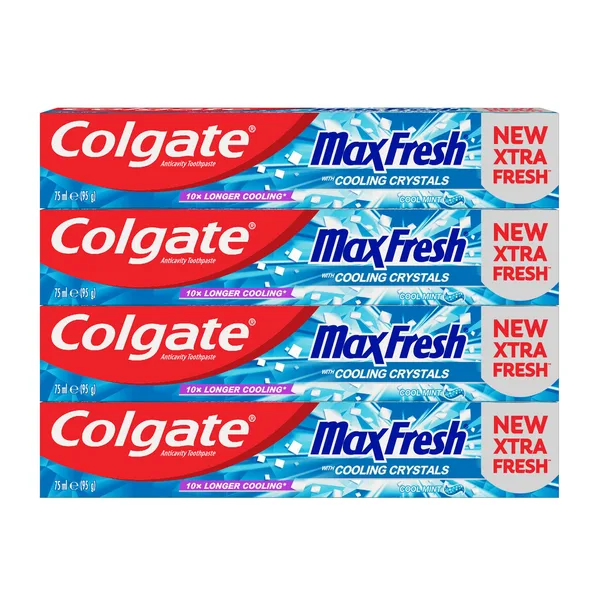 Colgate Max Fresh Cool Mint Toothpaste Value Pack 4 x 75 ml (2)