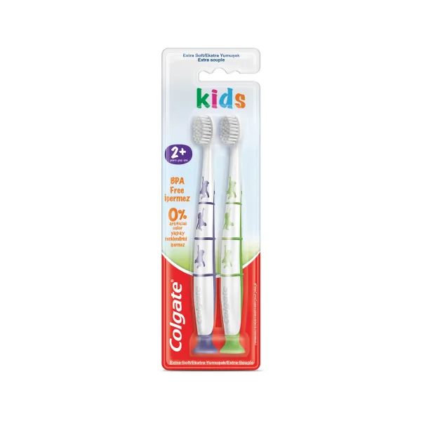 Colgate BPS Free Extra Soft For 2+ Years Kids Toothbrush Assorted Colour 2 pcs (2)