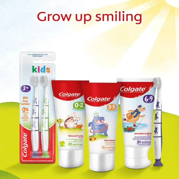 Colgate BPS Free Extra Soft For 2+ Years Kids Toothbrush Assorted Colour 2 pcs (6)