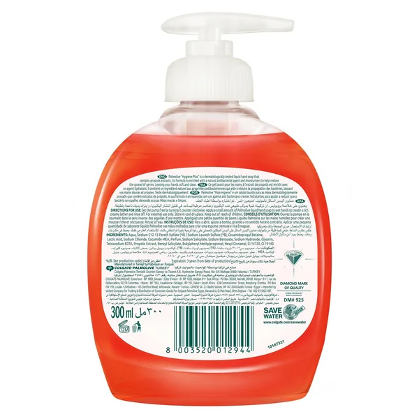 Palmolive Handwash Family Liquid Anti-Bacterial Hygiene Plus 300 ml (2)