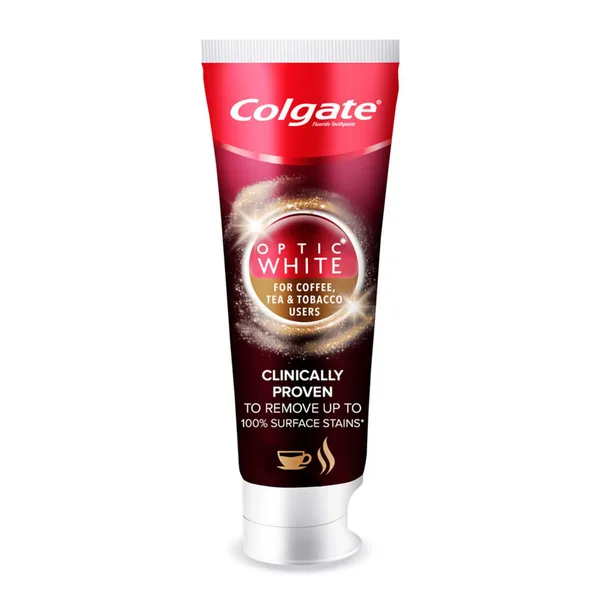 Colgate Optic White Toothpaste for Coffee Tea and Tobaco Users 75 ml (2)