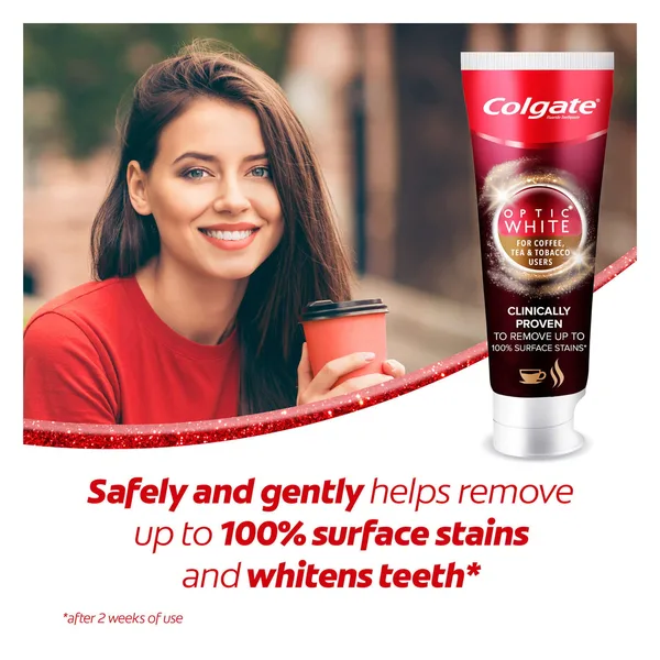 Colgate Optic White Toothpaste for Coffee Tea and Tobaco Users 75 ml (4)
