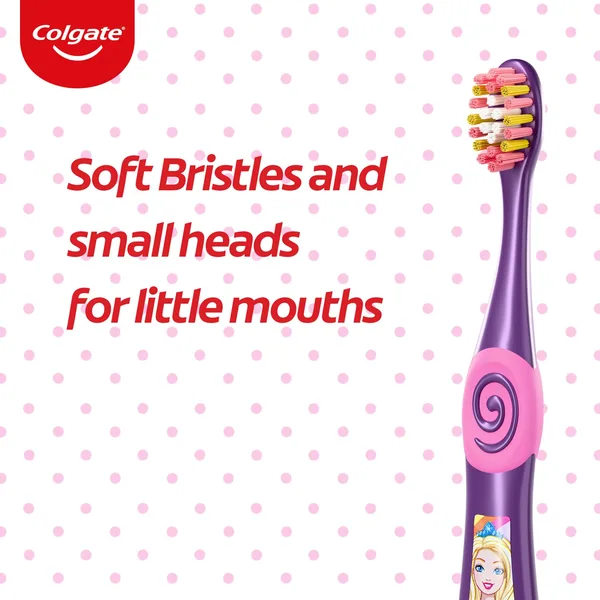 Colgate Barbie Kids Toothbrush Extra Soft For 2-5 Years Assorted Colours 1 pc (3)