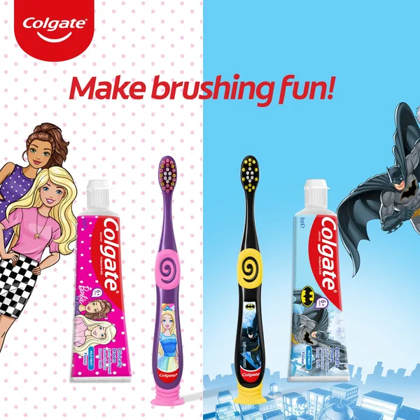 Colgate Barbie Kids Toothbrush Extra Soft For 2-5 Years Assorted Colours 1 pc (4)