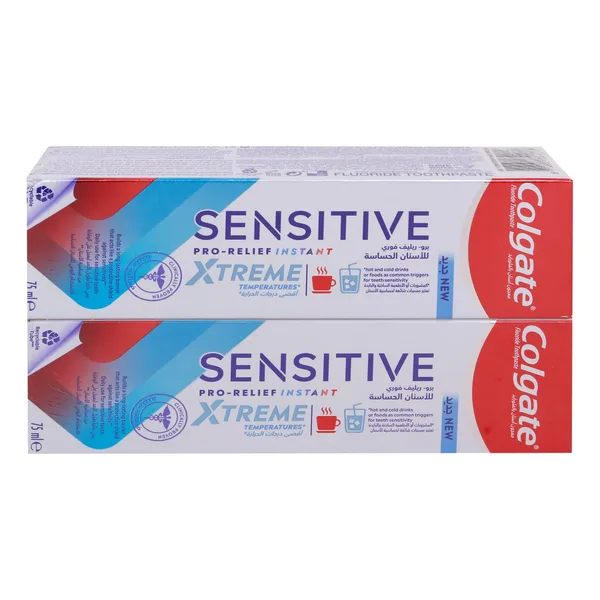 Colgate Instant Sensitive Pro-Relief Xtreme Temperatures Toothpaste Value Pack 2 x 75 ml (2)