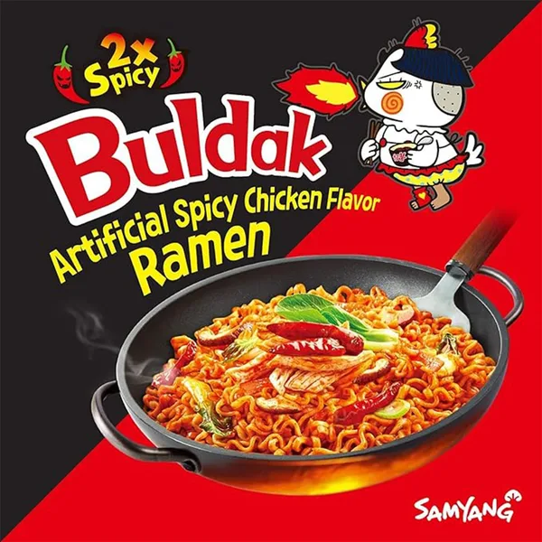Samyang Buldak 2x Spicy Fried Instant Noodles 140 g (3)