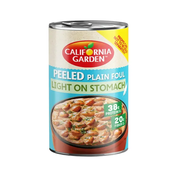 California Gardens Light On Stomach Peeled Plain Foul Value Pack 4 x 450 g (2)