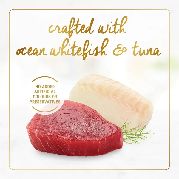Purina Fancy Feast Gravy Lovers Ocean Whitefish & Tuna Feast In Sauteed Seafood Cat Food 85 g (6)