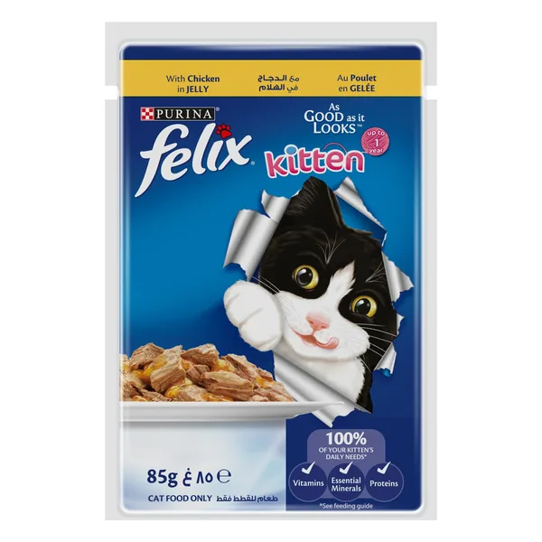 Purina Felix Kitten With Chicken In Jelly Up to 1 Year 85 g (3)