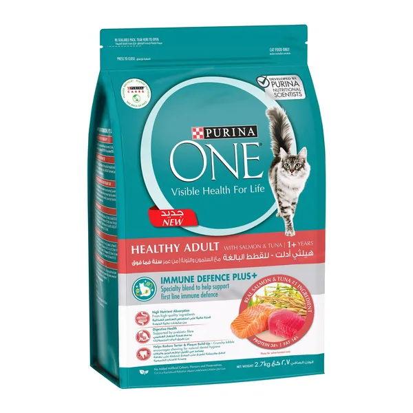 Purina One Healthy Adult Catfood With Salmon & Tuna For 1+ Years 2.7 kg (2)