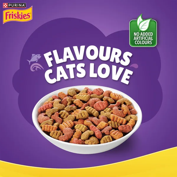 Purina Friskies Surfin Favourites Dry Cat Food 400 g (10)