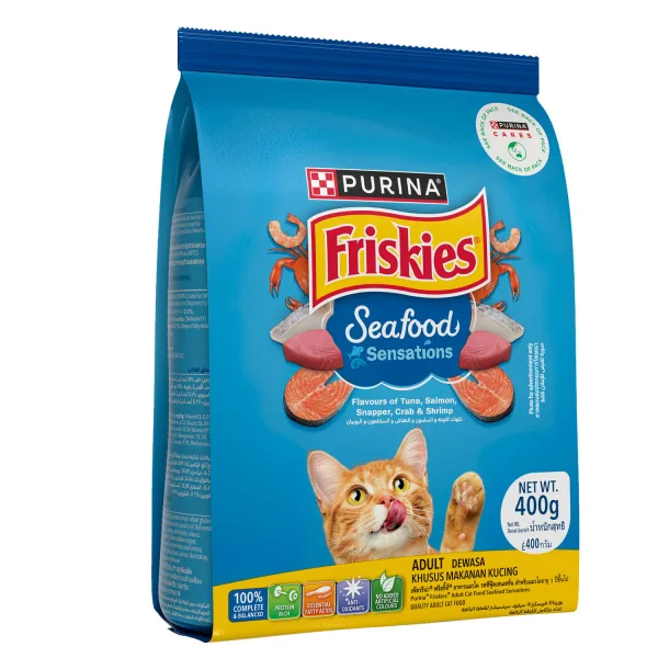 Purina Friskies Seafood Sensation Cat Food 400 g (3)