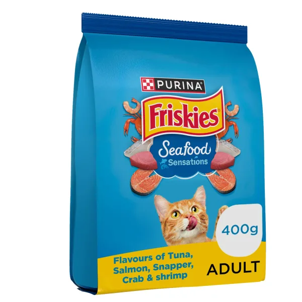 Purina Friskies Seafood Sensation Cat Food 400 g (4)