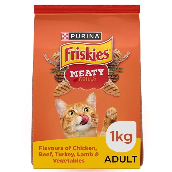 Purina Friskies Meaty Grill Cat Food 1 kg (2)