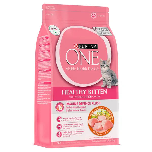 Purina One Healthy Kitten Catfood With Chicken For 1-12 Months 1.2 kg (2)