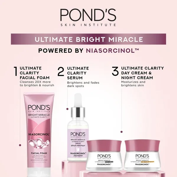 Pond's Bright Miracle Ultimate Clarity Day Cream SPF 30 PA+++ Niasorcinol 50 g (9)