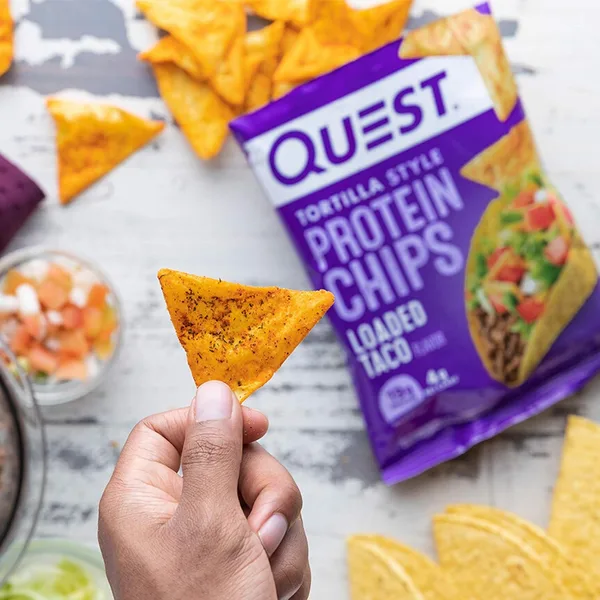Quest Tortilla Style Protein Chips Loaded Taco Flavor 32 g (2)