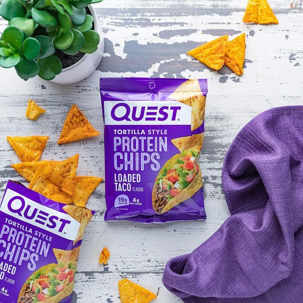 Quest Tortilla Style Protein Chips Loaded Taco Flavor 32 g (3)