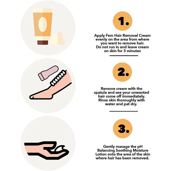 Fem USA Hair Removal Cream with Sandal For Softening Skin 120 g (5)