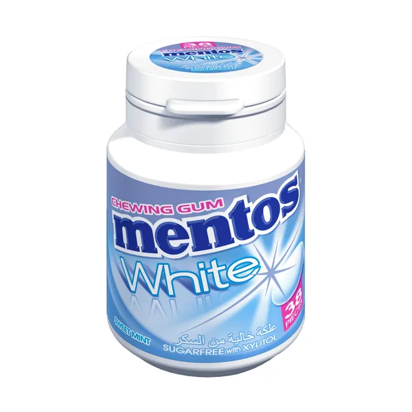 Mentos White Sweetmint Flavour Sugar Free Chewing Gum 54 g