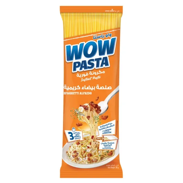 Wow Pasta Spaghetti Alfredo Instant Pasta 88G