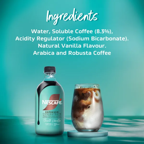 Nescafe Espresso Concentrate Smooth Vanilla 500 ml (12)